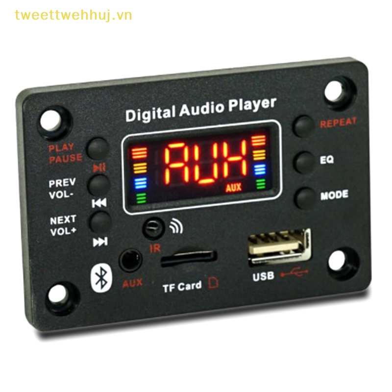 Tweehuj Bảng Mạch Giải Mã Âm Thanh usb tf fm radio mp3 Không Dây 5.0 mp3 12v Có Điều Khiển Từ Xa vn