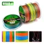 Cuộn dây đàn hồi, Dây câu cá PE Plaited Fishing Line, phong cách PE Dây sợi đơn đứng 4 chân đầy màu sắc