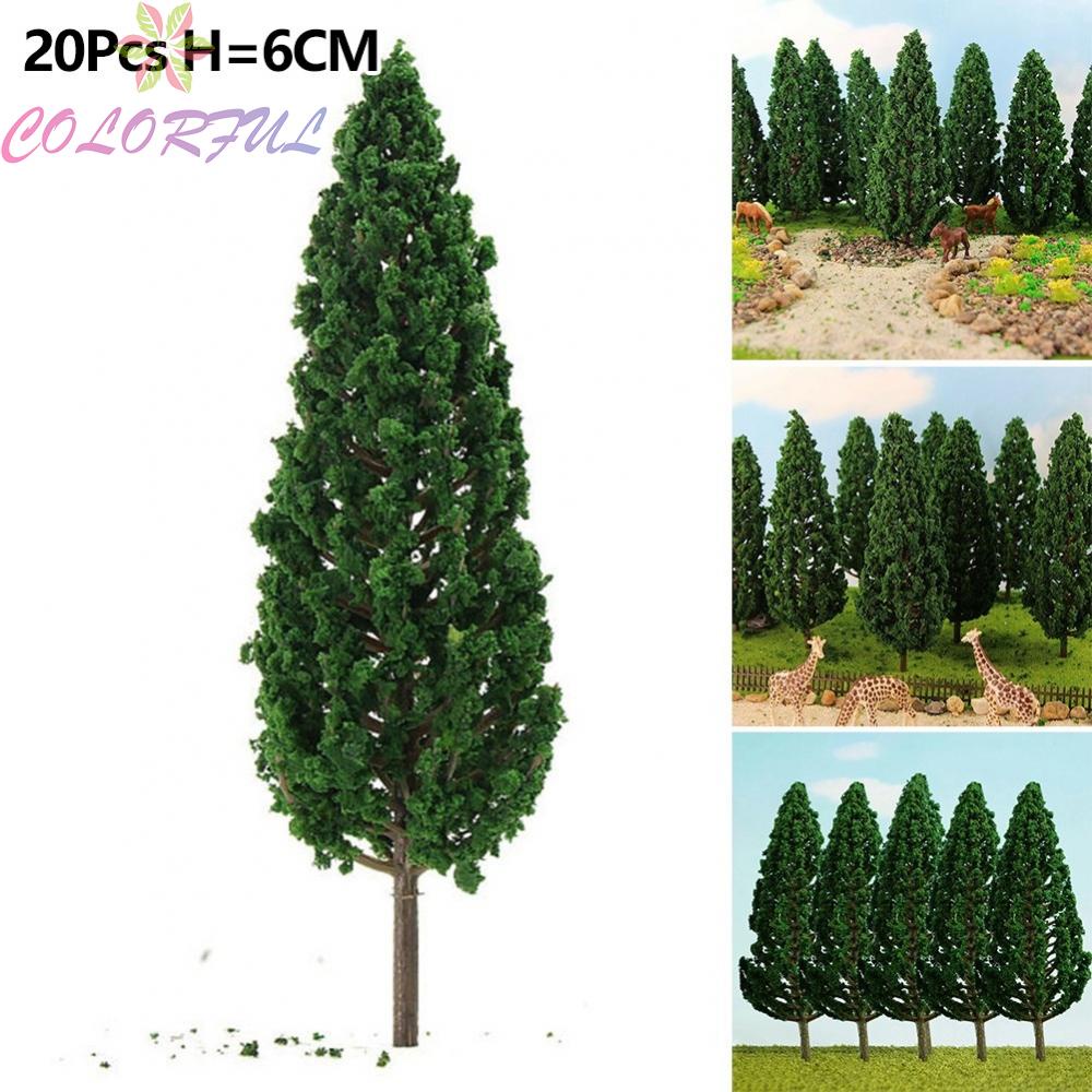 Set 20 Mô Hình Cây Thông Giả 6cm Trang Trí
