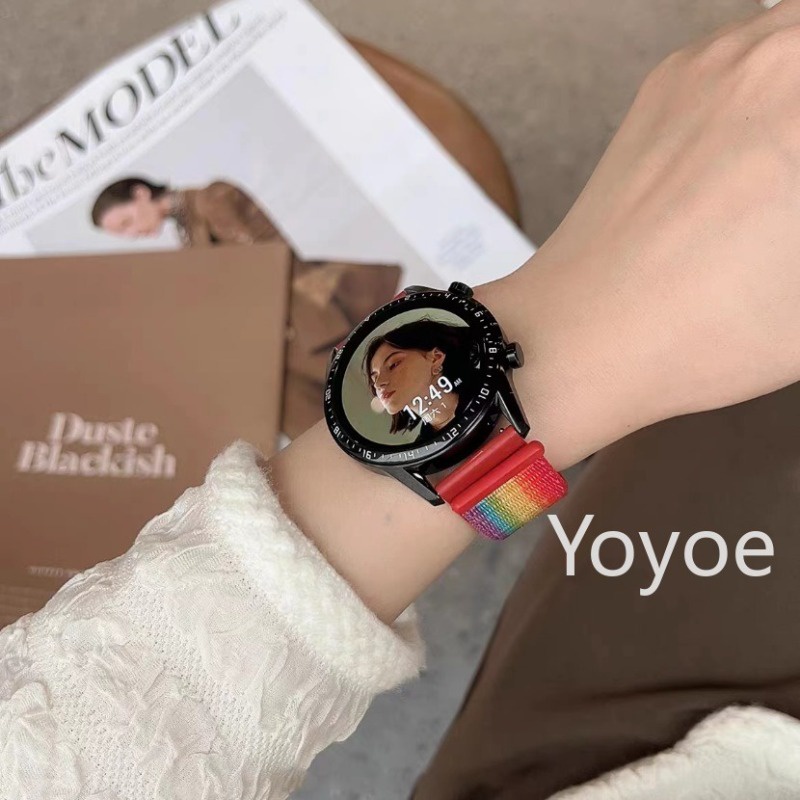 HUAWEI Dây Đeo nylon Cho Đồng Hồ Thông Minh samsung galaxy watch 6 4 classic 5 pro 45mm 47mm 43mm 44mm gt 2e 3 22mm 20mm