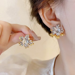 Bông Tai Hai Kiểu Dáng Thời Trang Cao Cấp Đính Hoa Phong Cách niche one