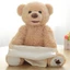 ZENZON Peekaboo Bears, Âm nhạc biết nói ẩn giấu và tìm kiếm Đồ chơi tìm kiếm, Dành cho trẻ em Động vật nhồi bông âm nhạc điện 30cm Sinh nhật gấu nhút nhát