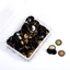 WOODNEST 100 Cái Tacks, Bản Tin Vẽ Ngón Tay Cái Vòng Đẩy Chân, Đầu Tròn Màu Kim Loại Trang Trí Ngón Tay Cái