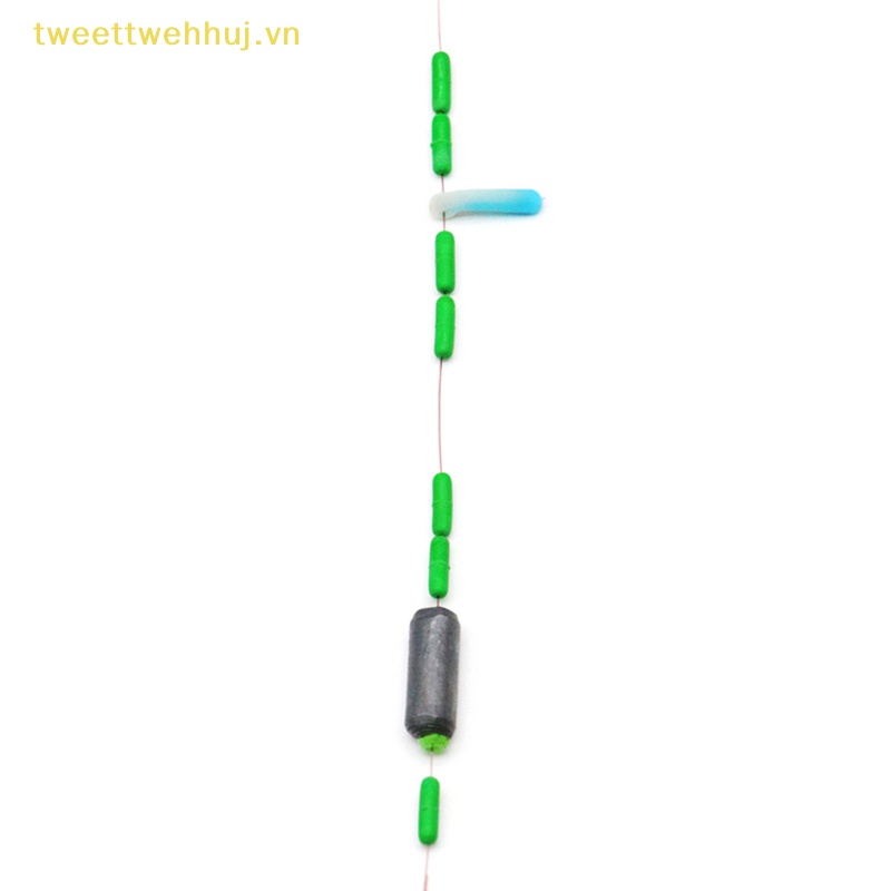 Tweehuj Set 300 Phụ Kiện Hạt silicon Màu Đen Chặn Dây Câu Cá vn