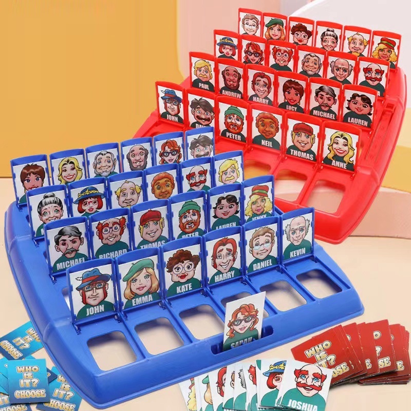 【WHO IS IT】Bộ Đồ Chơi Board Game Nhiều Người Dành Cho Trẻ Em Và Người Lớn Thú Vị Cho Bé Và Gia Đình