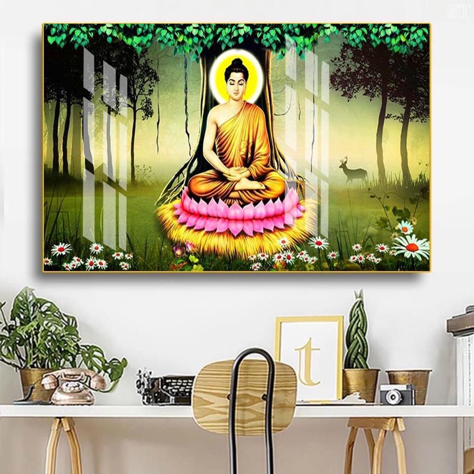 Tranh Tết Tráng Gương Phật Giáo Tài Lộc May Mắn, Trang Trí Nhà Cửa, Quà Tặng Năm Mới, Sỉ Quà Doanh Nghiệp