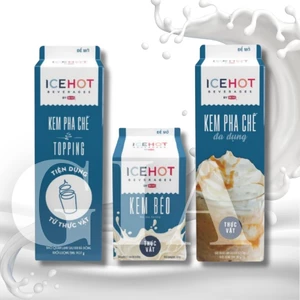 Kem béo thực vật ICEHOT Rich's hộp 454g - Kem Base, On-top, Kem béo vị sữa