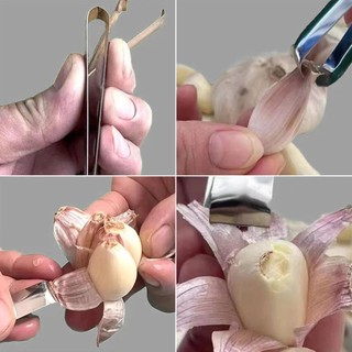 Nhíp Lột Tỏi ,Củ Hành -Dụng Cụ Bóc Vỏ Tỏi Nhanh Chóng Bằng Thép Không Gỉ nhổ lông gà vịt ,siêu tiện lợi cho nhà bếp