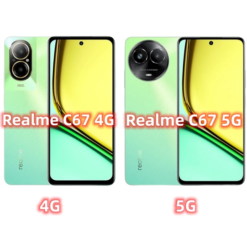 Phim che toàn bộ kính cường lực 3 TRONG 1 Realme C67 4G cho Realme C67 5G C53 C51 C55 C30 Ống kính máy ảnh Kính bảo vệ màn hình và phim mặt sau