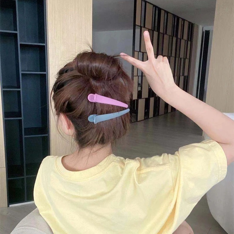 Kẹp Tóc Mỏ Vịt Màu Kẹo Đơn Giản Thời Trang Hàn Quốc