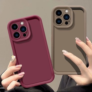 Ốp điện thoại mềm silicon màu trơn mờ thời trang OPPO Reno 11F 5G cho OPPO Reno 11 10 Pro 8T 8Z 8 7 6 5 5F 4 Lite 5G 4G Vỏ điện thoại chống sốc Bảo vệ Camera