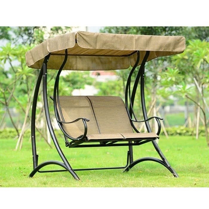 Mẫu Xích đu Ngoài trời Hợp Kim nhập khẩu Ngoài hình đẹp mịn Màu sắc nhôm đồng bắt mắt Ghế xích đu ngoài trời- XĐ02