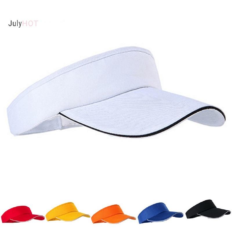 Julyhot Giải Trí Mở Top Mũ Chống Nắng Cho Nữ Cotton Chạy Tennis Golf Unisex Mũ Massivedeals