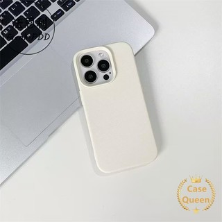 Mặt sau họa tiết da màu trơn đơn giản Tương thích cho IPhone 16 11 15 13 12 14 Pro Max 14 15 16 Plus XR XS X Max Cảm giác da sang trọng Macaron Vỏ điện thoại mềm chống sốc