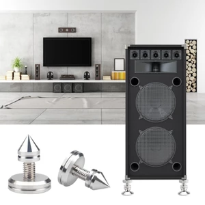 Niki 1 Bộ Đế Loa Bạc Gai Chân Kim Loại Cho Thiết Bị Thính Giác HiFi