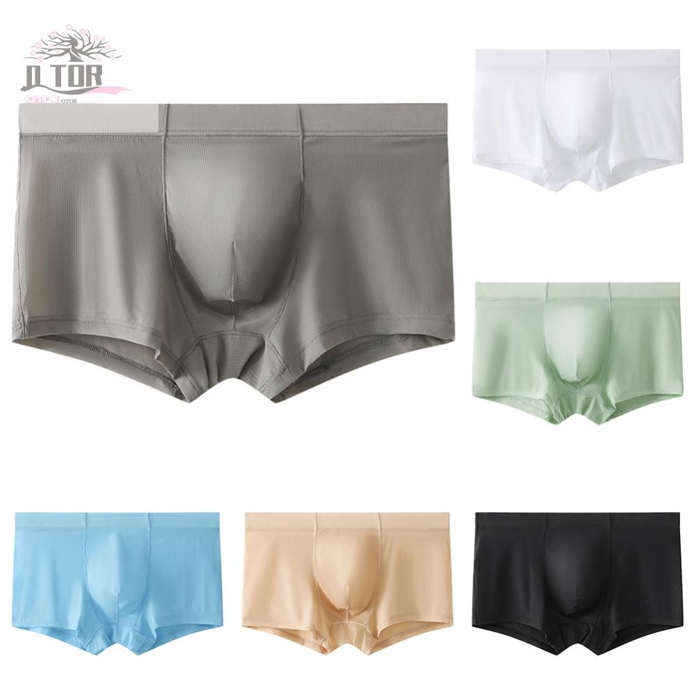 Quần Lót Ice Silk Quần Lót Eo Thấp Thường Gợi Cảm Trượt Cơ Bản Boxer Brief