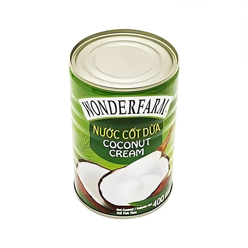 Nước Cốt Dừa Wonderfarm Hộp 400ml Béo Ngậy Thơm Ngon Bổ Dưỡng Cho Món Chè Sánh Mịn