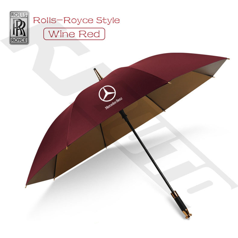 [Rolls Royce Style] Ô dù chơi gôn tự động Mercedes Benz Cửa hàng 4S Ô VIP Ô che nắng chống tia cực tím Ô tô kinh doanh Quà tặng cho GLE E C GLC A CLA V GLA Class Sprinte