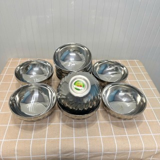 Tô chén bát inox kiểu dáng xoắn Hàn Quốc 2 lớp cách nhiệt,Tô Chén inox cao cấp đủ kích cỡ - Trường An VN