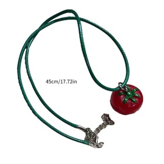 Vòng cổ mặt dây chuyền cà chua dễ thương Jay Thời trang ngọt ngào Vòng cổ chuỗi cà chua Trang sức hoàn hảo