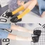 Tất Vớ Cotton Cổ Cao Phối Rách Cá Tính Phong Cách Punk Đường Phố QiQiShop