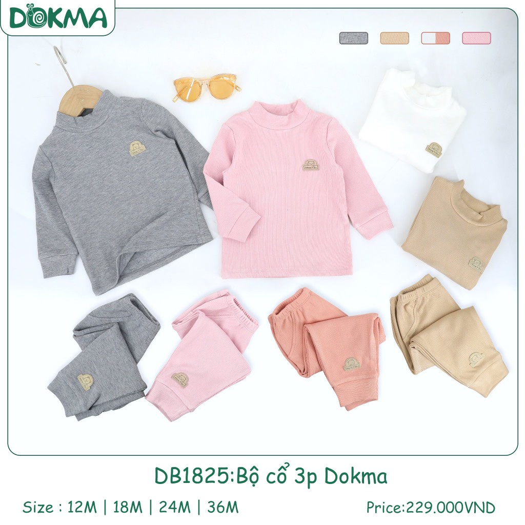 (9-13kg) Bộ Cổ 3 Phân Dokma Đáng Yêu Cho Bé DB1825 DB3123 DB3122 DB3167