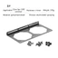 Quạt tản nhiệt máy tính Giá đỡ gắn DIY cho quạt 120MM 12CM 24CM 36CM
