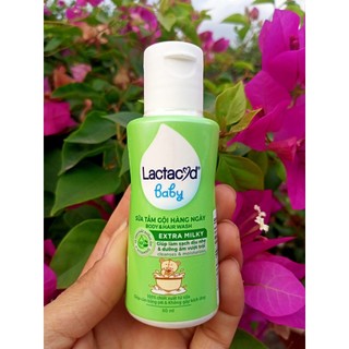 5 Chai Sữa tắm cho bé Lactacyd Giảm rôm sảy hăm kẽ dưỡng da cho bé và duy trì độ ẩm Chai 60ml
