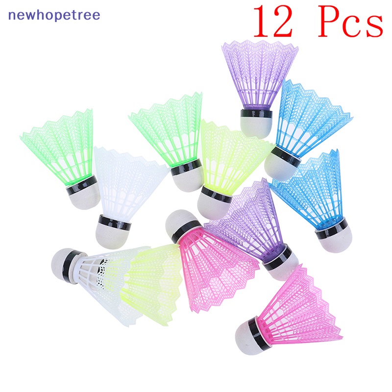 Set 12 Quả Cầu Lông Bằng Nhựa Nhiều Màu Sắc