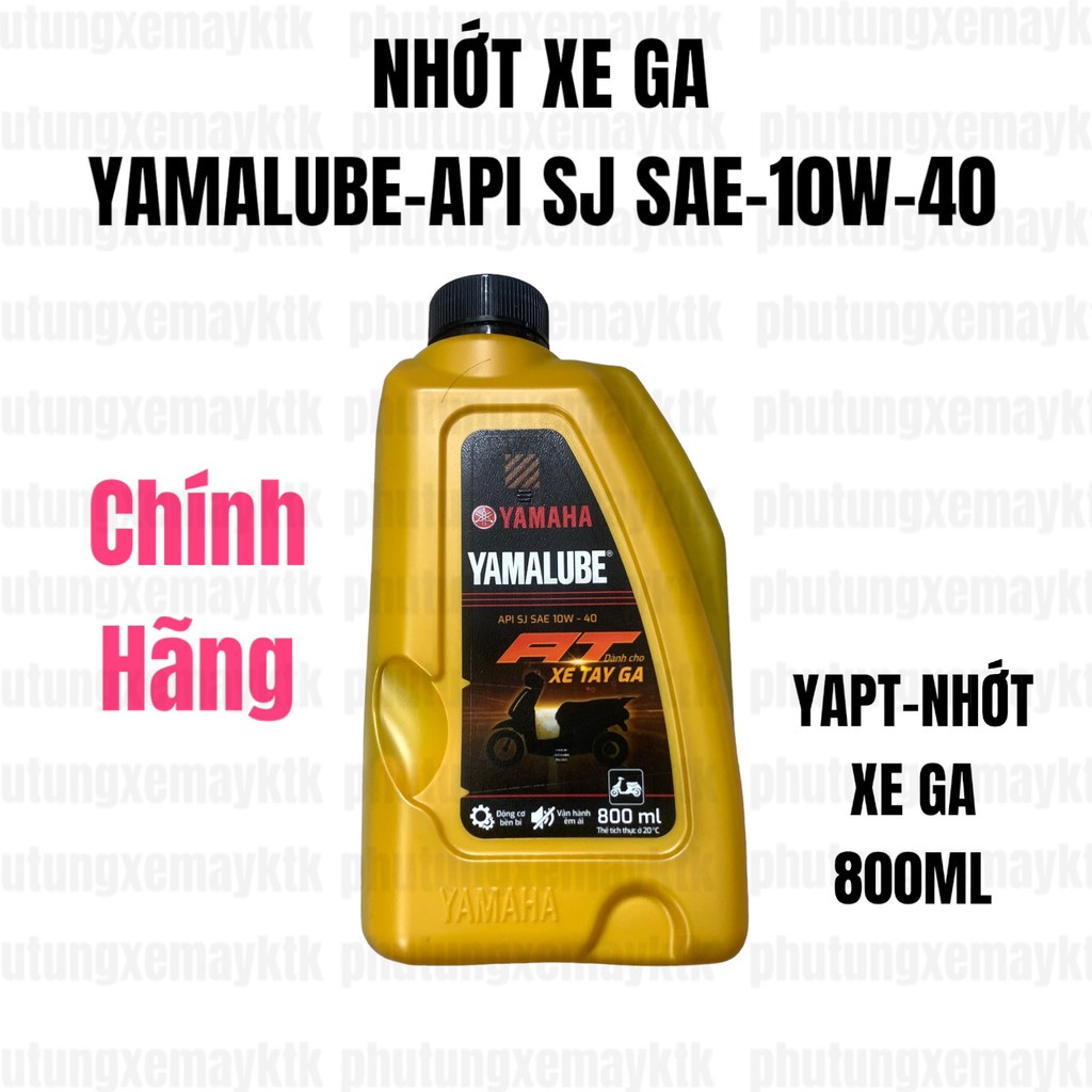 [Chính hãng Yamaha]YAPT-Nhớt xe ga-YAMALUBE-API SJ SAE-10W-40-800ml bd ...