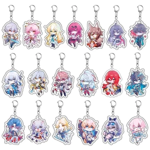 Honkai: Star Rail Yanqing Kafka Dan Heng Ngày 7 tháng 3 Arlan Jing Yuan Acrylic móc khóa schoolbag mặt dây chuyền trò chơi ngoại vi móc chìa khóa móc chìa khóa mặt dây chuyền
