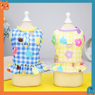 Thú Cưng Kẹo Màu Ngực Lưng Quần Áo Thú Cưng Chó Ngực Lưng Teddy Tank Top Quần Áo Mèo Quần Áo Thú Cưng