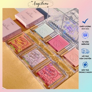 Phấn Má Hồng Đơn Sắc Dạng Vuông  Dễ Thương Cho Nữ tô màu hoa kẽm nhung ANGIHOME