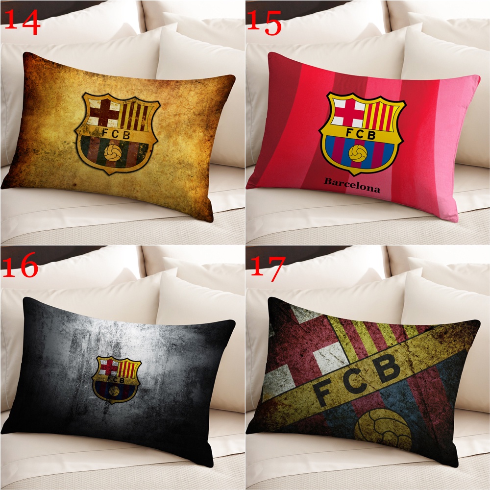 Futbol club Vỏ Gối polyester Hình Chữ Nhật Một Mặt In Họa Tiết Trang Trí Nhà Cửa (Không Kèm Lõi)