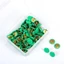 WOODNEST 100 Cái Tacks, Bản Tin Vẽ Ngón Tay Cái Vòng Đẩy Chân, Đầu Tròn Màu Kim Loại Trang Trí Ngón Tay Cái