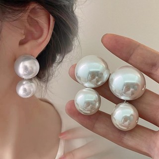Mới Bông Tai Đính Ngọc Trai Lớn Phong Cách Cổ Điển Thời Trang Sang Trọng