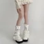 Tất giữ ấm chân dệt kim IAPPORTUNIA, Giày bốt nữ co giãn, Đồng phục JK Nhật Bản Lolita Vỏ chân đa năng