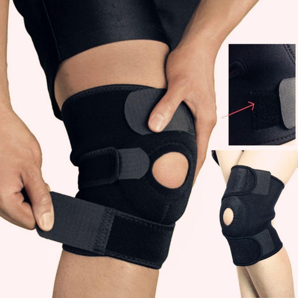 Dây đeo băng bánh chè thể thao CAST, Phù hợp với Nẹp hỗ trợ đầu gối màu đen lên đến 154.32LB, Lò xo cao su tổng hợp chuyên nghiệp Thoáng khí Thoải mái Kneepad Nam Nữ