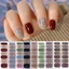 EBINLANDS 14Tips Gel Dán Móng Tay, Giấy Lấp Lánh Gel Sơn Móng Tay Dải, INS Hợp Thời Trang Đơn Giản Tự Dính Decal Làm Móng Tay Pháp DIY NAil Art Making
