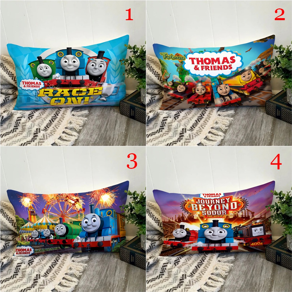 Vỏ Gối Polyester Một Mặt Hình Chữ Nhật In Hình Thomas and His Friends Trang Trí Nhà Cửa (Không Kèm Lõi)