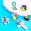 KIN 6x Bộ Quần Áo Ve Áo Chân Tự Kỷ Nhận Thức Chân Tự Kỷ Xếp Hình Men Pin Huy Hiệu Tự Kỷ Trâm Cài Men Ve Áo Pin Cho Un