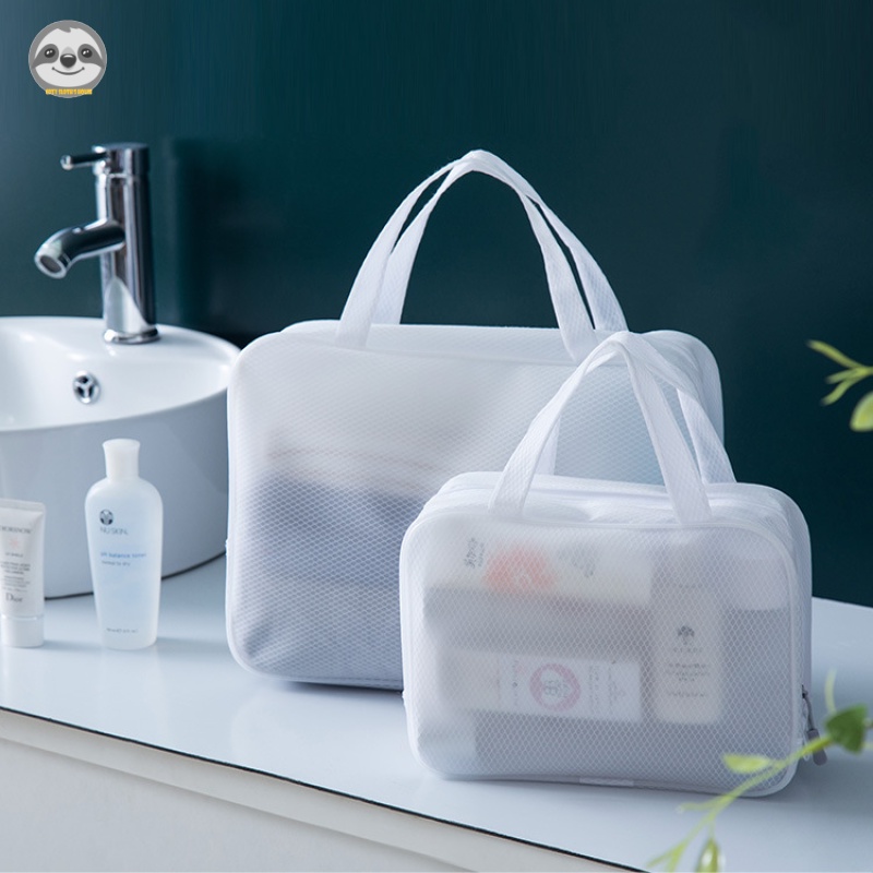 Túi Đựng Mỹ Phẩm Sức Chứa Lớn Chống Thấm Nước Phong Cách Muji Nhật Bản