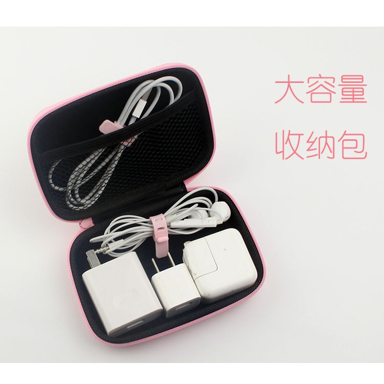 Túi Đựng Tai Nghe Dây Cáp Sạc Sức Chứa Lớn Chống Nước In Hình Snoopy Dễ Thương