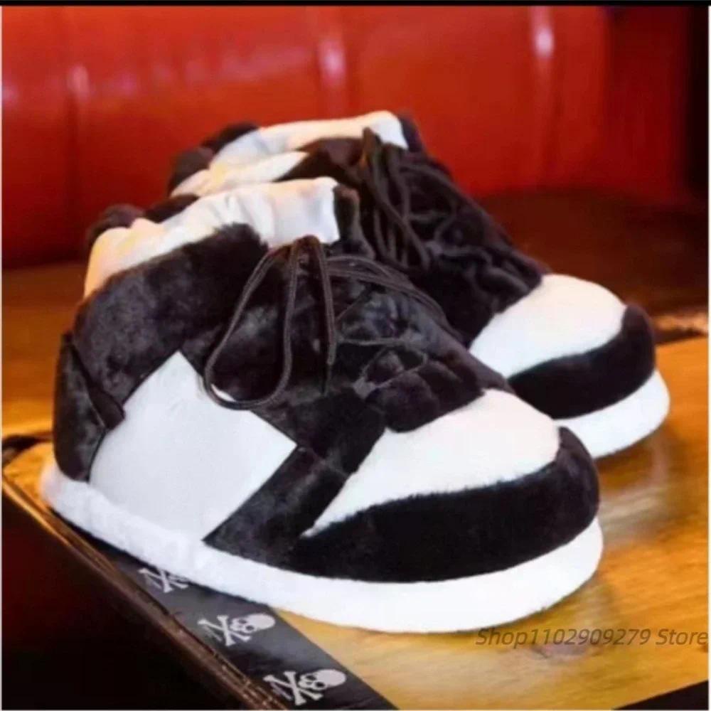 Dép Bông Đi Trong Nhà Giữ Ấm Mùa Đông Kiểu Dáng Hoạt Hình Dễ Thương Có Size 36-44 Cho Nam Và Nữ