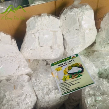 Tinh bột sắn dây hữu cơ nguyên chất 100%, bột sắn dây ta chế biến thủ công giúp thanh nhiệt giải độc giải rượu, giảm cân