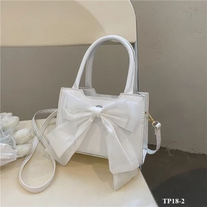 Túi xách nữ đeo chéo 2 quai đính Nơ dáng vuông giá rẻ LOTIBA _ TDC240