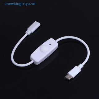 Unewtyu USB Type C Có Nút Nguồn Bật / TẮT Cáp Nối Dài Sạc 30CM Cáp Nối Dài Type-C Đa Năng VN