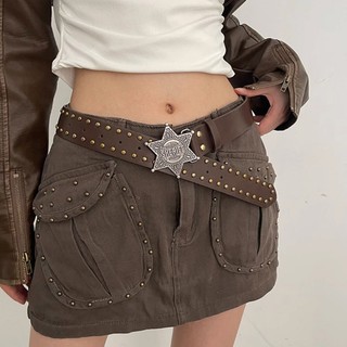 CAPA Teen Phong Cách Mỹ Thắt Lưng Cho Váy Nữ Có Khóa Khắc