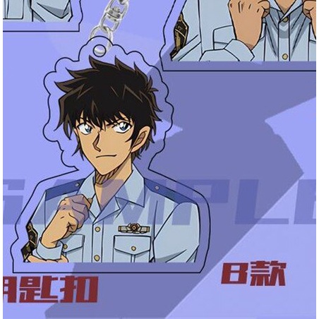 Móc khóa Thám Tử lừng danh conan Detective Conan Wild Police Story Anime Keychain Matsuda Jinpei Furuya Rei Acrylic