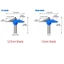 NOTE1 Router Bit, Cửa Tủ 12mm 1 / 2 "Shank Phay Cắt, Carbide Khe Cắt Dụng Cụ Chế Biến Gỗ